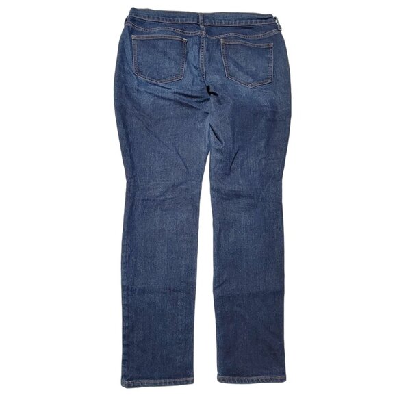 Old Navy The Diva Jeans Womens Size 14 Straight Low Rise Medium Wash Denim Pants - Picture 3 of 5